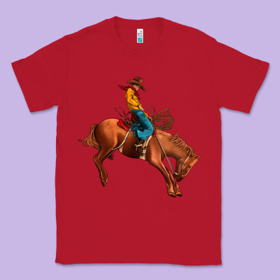Cowboy Rodeo Classic Tee Designed By Jahusdesignshop