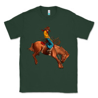 Sports Green cowboy rodeo Classic Tee - JahusDesignShop