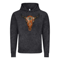 Vintage Black Western Tooled Leather Bull Skull Vintage Hoodie - Jasminsmagicworld
