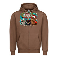 Chestnut small town christmas Zipper Hoodie - CowGirlArtShop