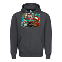 Smoke small town christmas Zipper Hoodie - CowGirlArtShop