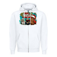 White small town christmas Zipper Hoodie - CowGirlArtShop