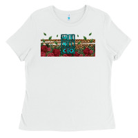 White mexico with roses Ladies Tee - Jasminsmagicworld