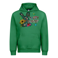Emerald Happy Easter Urban Hoodie - CowhideDigitalArt