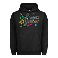 Pigment Black Happy Easter Urban Hoodie - CowhideDigitalArt