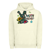 Pigment Pistachio Happy Easter Urban Hoodie - CowhideDigitalArt