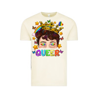 Vintage Arctic LGBTQ+ Queer Portrait With Crown And Rainbow Vintage Tee - BundleAndBundleShop