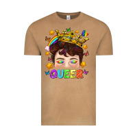 Vintage Camel LGBTQ+ Queer Portrait With Crown And Rainbow Vintage Tee - BundleAndBundleShop