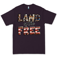 Plum Land of the free America western pattern Premium Tee - Jasminsmagicworld