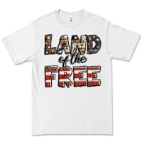 White Land of the free America western pattern Premium Tee - Jasminsmagicworld