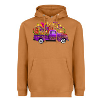 Meerkat Mardi Gras Leopard Truck Heavyweight Hoodie - FaDigitalArtStudio