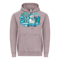 Vintage Zinc up to snow good winter snowman Vintage Hoodie - MaliasSmallBusiness