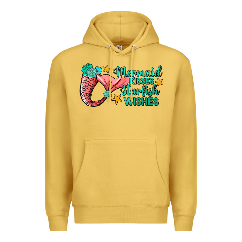 Mermaid Kisses Starfish Wishes Premium Hoodie by JahusDesignShop | Teevron