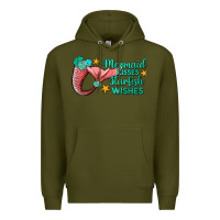 Army Green mermaid kisses starfish wishes Premium Hoodie - JahusDesignShop