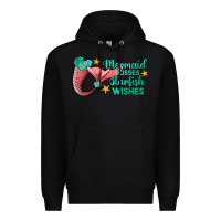 Black mermaid kisses starfish wishes Premium Hoodie - JahusDesignShop