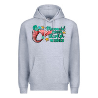 Heather Grey mermaid kisses starfish wishes Premium Hoodie - JahusDesignShop