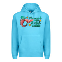 Ocean Blue mermaid kisses starfish wishes Premium Hoodie - JahusDesignShop