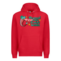 Red mermaid kisses starfish wishes Premium Hoodie - JahusDesignShop
