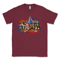 Burgundy Patriotic Mama Classic Tee - BundleAndBundleShop
