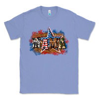 Colony Blue Patriotic Mama Classic Tee - BundleAndBundleShop