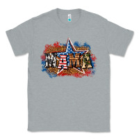 Heather Grey Patriotic Mama Classic Tee - BundleAndBundleShop