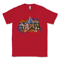 Red Patriotic Mama Classic Tee - BundleAndBundleShop