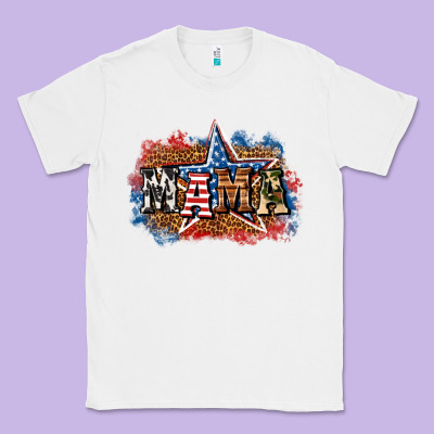 Patriotic Mama Classic Tee Designed By Bundleandbundleshop