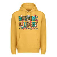 Mustard nursing student no sleep no money no life Premium Hoodie - OliviaCreatesArt