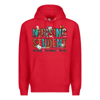 Red nursing student no sleep no money no life Premium Hoodie - OliviaCreatesArt