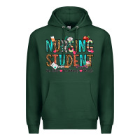 Sports Green nursing student no sleep no money no life Premium Hoodie - OliviaCreatesArt