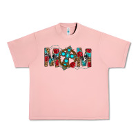 Salmon Western Mom With Cross Urban Heavy Tee - BundleAndBundleShop