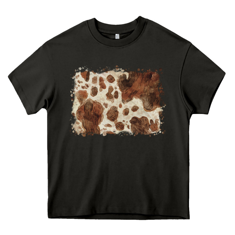 Cowhide Background Heavy Core Tee by BarkalooDesign | Teevron