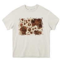 Cream cowhide background Heavy Core Tee - BarkalooDesign