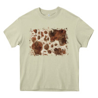 Mossy cowhide background Heavy Core Tee - BarkalooDesign