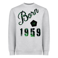 Heather Grey Born In 1959 Heavyweight Sweatshirt - Bettercallsaul