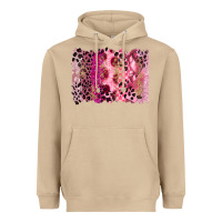 Mushroom breast cancer brushstroke Heavyweight Hoodie - FaDigitalArtStudio