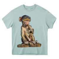 Arona Baby Baboon Illustrations Heavy Core Tee - LillyAllenDesigns