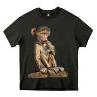 Asphalt Baby Baboon Illustrations Heavy Core Tee - LillyAllenDesigns