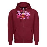 Pink Christmas Zipper Hoodie | Teevron