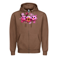 Chestnut pink christmas Zipper Hoodie - CowGirlArtShop