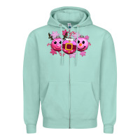 Seafoam pink christmas Zipper Hoodie - CowGirlArtShop