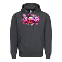 Smoke pink christmas Zipper Hoodie - CowGirlArtShop