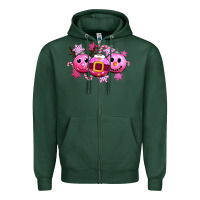 Sports Green pink christmas Zipper Hoodie - CowGirlArtShop
