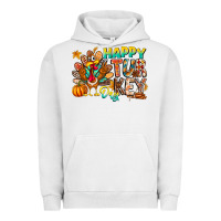 Pigment Lunar Rock Happy Turkey Day Urban Hoodie - CowhideDigitalArt