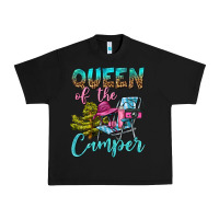 Black Queen Of The Camper Urban Heavy Tee - BundleAndBundleShop