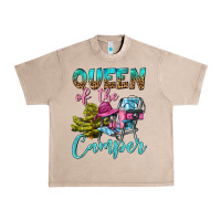French Oak Queen Of The Camper Urban Heavy Tee - BundleAndBundleShop