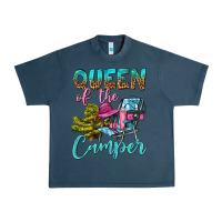 Midnight Navy Queen Of The Camper Urban Heavy Tee - BundleAndBundleShop