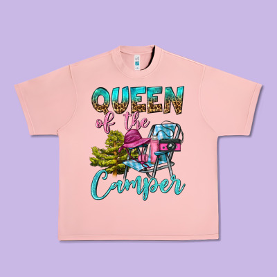 Queen Of The Camper Urban Heavy Tee Designed By Bundleandbundleshop