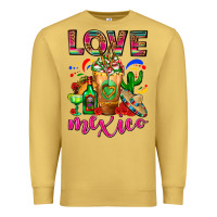 Antique Gold Love Mexico Cold Drink Frappe Premium Sweatshirt - FaDigitalArtStudio