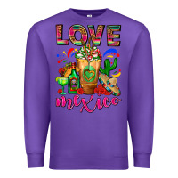Purple Love Mexico Cold Drink Frappe Premium Sweatshirt - FaDigitalArtStudio